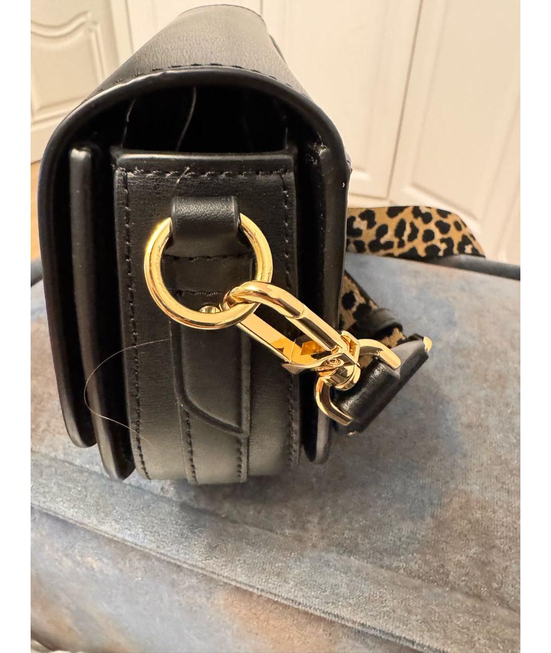 MICHAEL KORS Черная кожаная сумка через плечо, фото 3