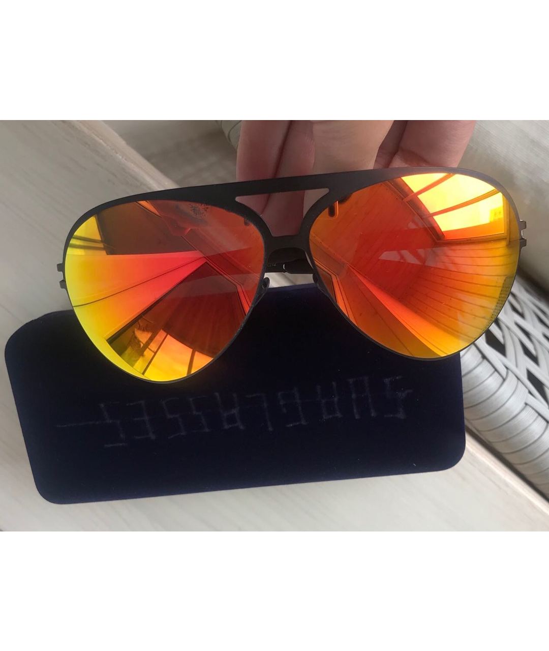 MYKITA Коралловые пластиковые солнцезащитные очки, фото 5