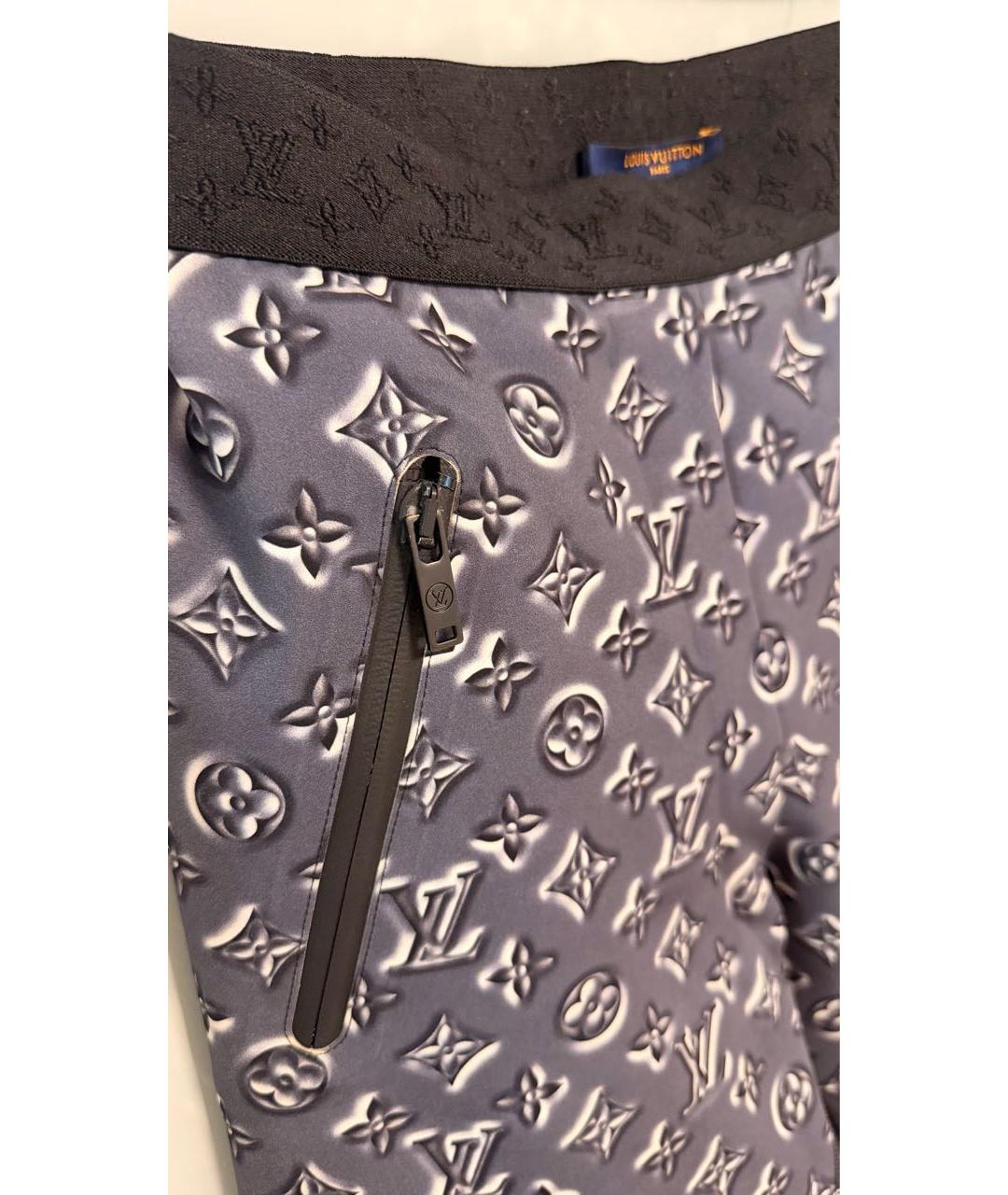 LOUIS VUITTON Серые полиамидовые спортивные брюки и шорты, фото 3