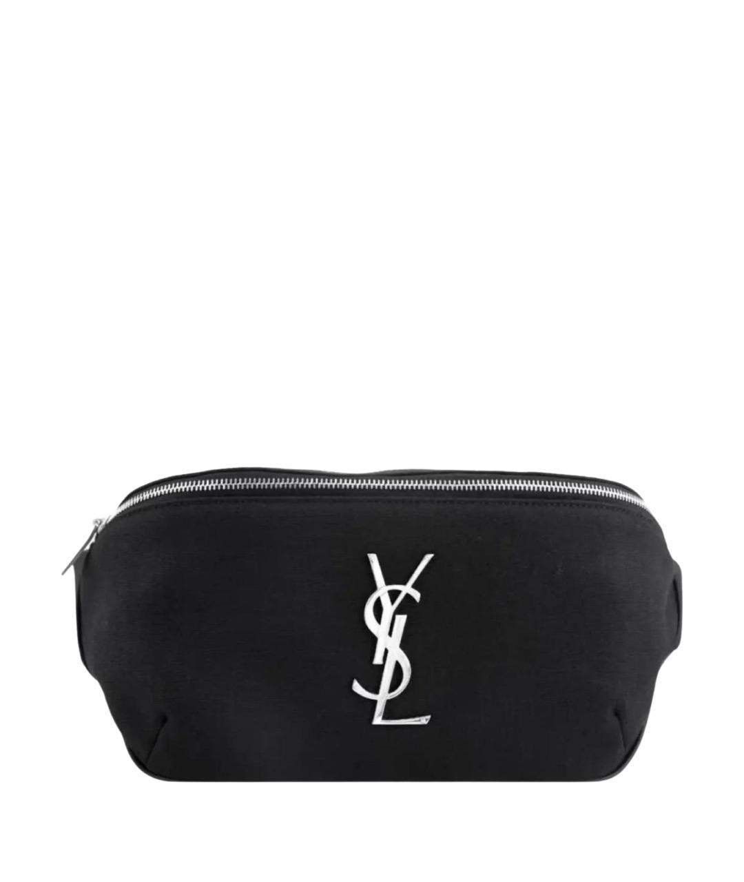 SAINT LAURENT Черная поясная сумка, фото 1