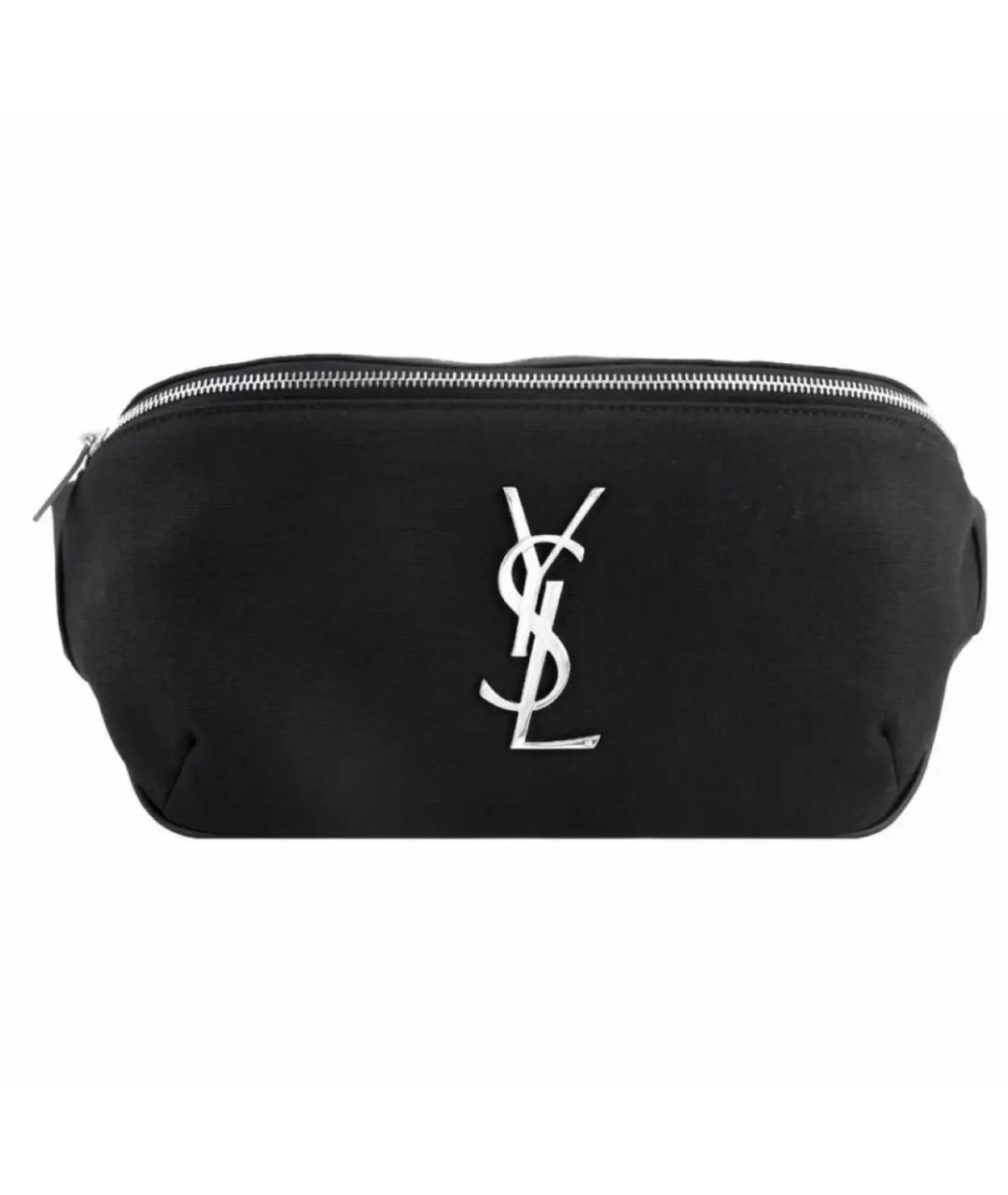 SAINT LAURENT Черная поясная сумка, фото 5