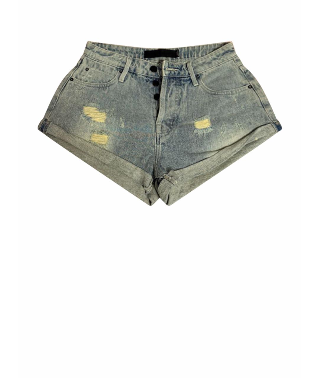 ALEXANDER WANG Голубые хлопковые шорты, фото 1