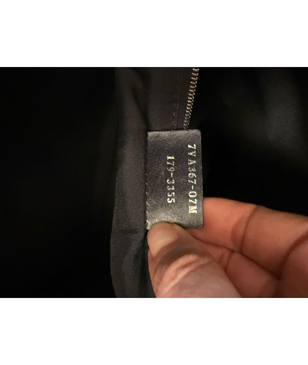 FENDI Черная нейлоновая сумка тоут, фото 5