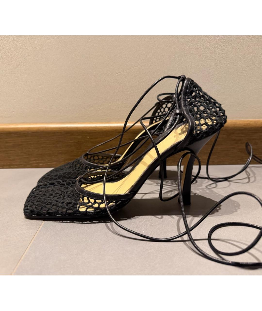 BOTTEGA VENETA Черные босоножки, фото 7
