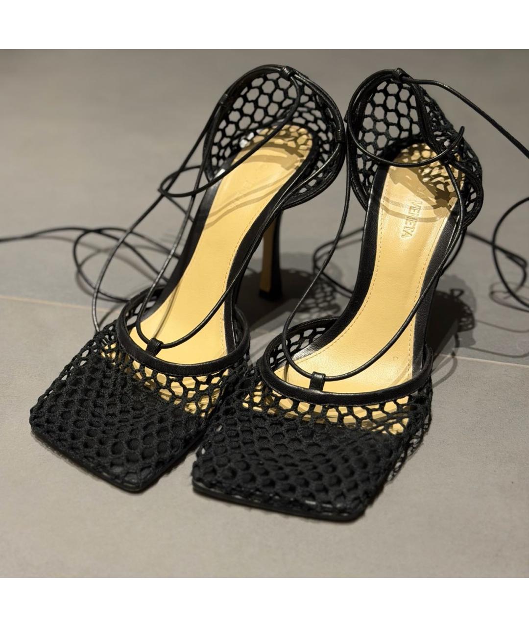 BOTTEGA VENETA Черные босоножки, фото 6