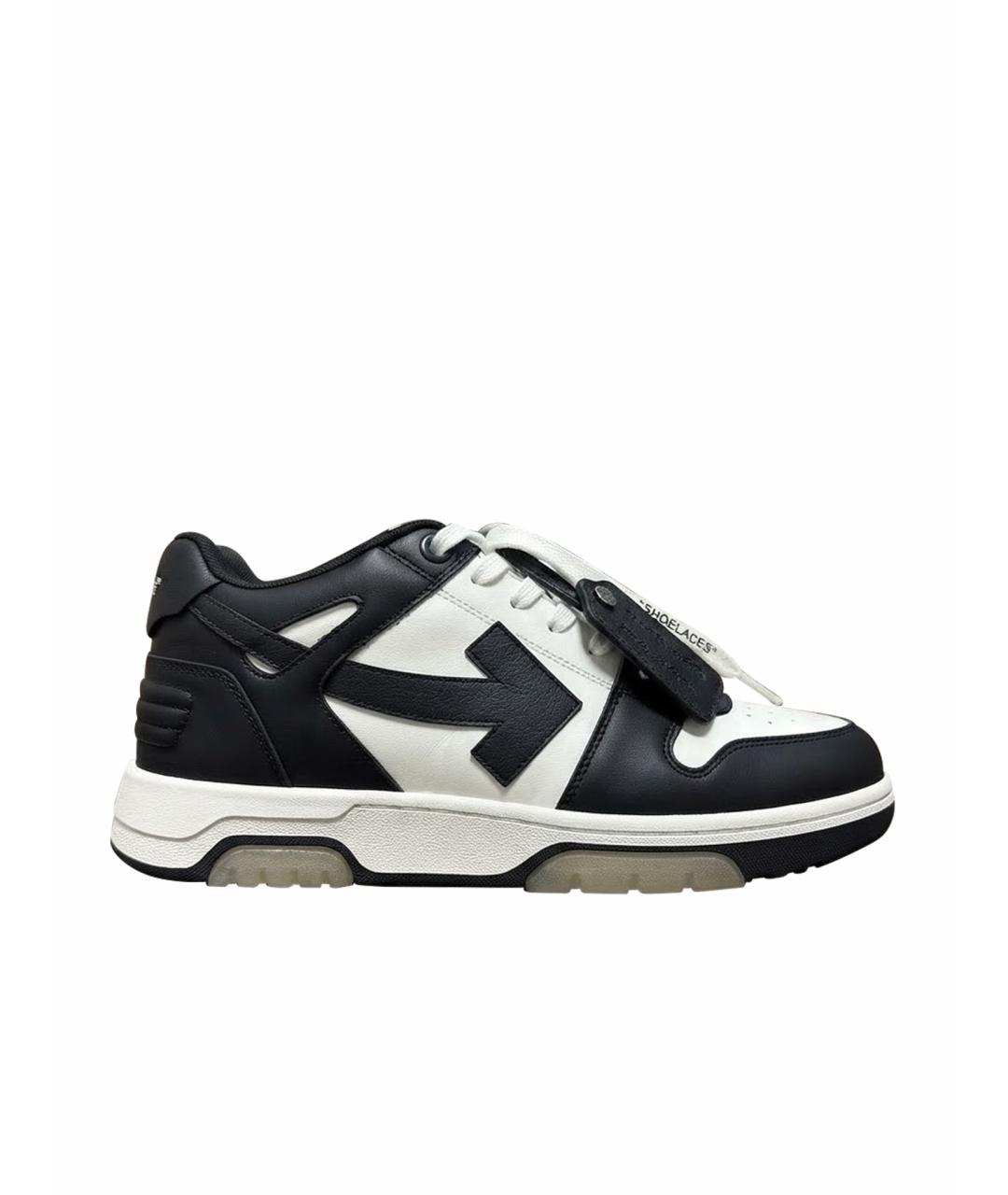 OFF-WHITE Черные низкие кроссовки / кеды, фото 1