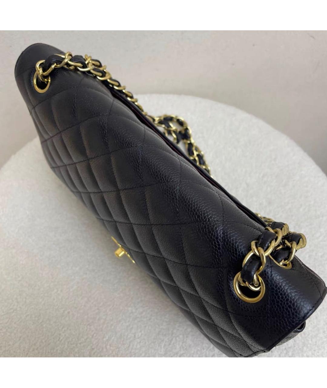 CHANEL Черная кожаная сумка через плечо, фото 6