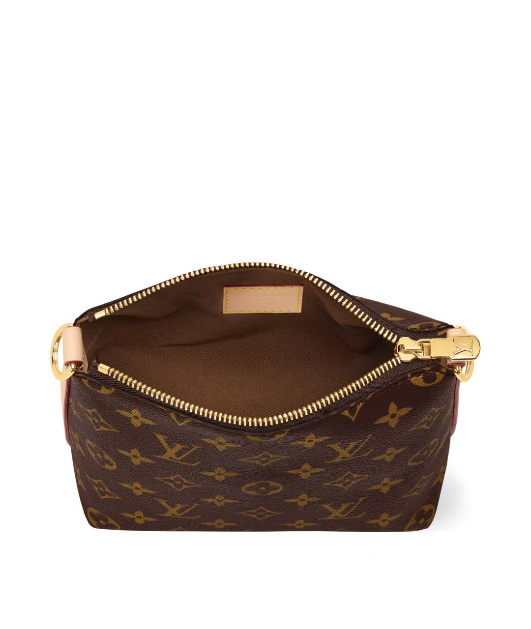LOUIS VUITTON Коричневая сумка с короткими ручками из канвы, фото 4