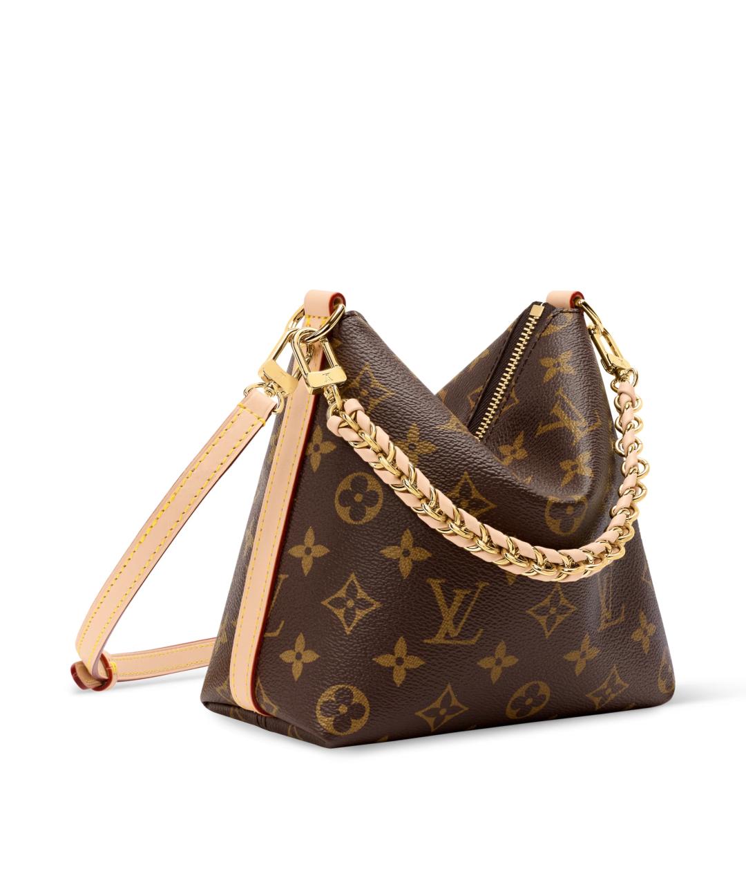 LOUIS VUITTON Коричневая сумка с короткими ручками из канвы, фото 2