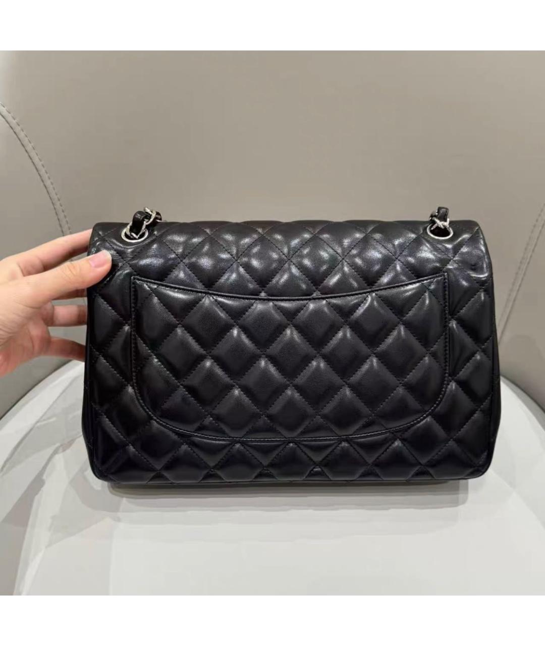 CHANEL Черная кожаная сумка через плечо, фото 4