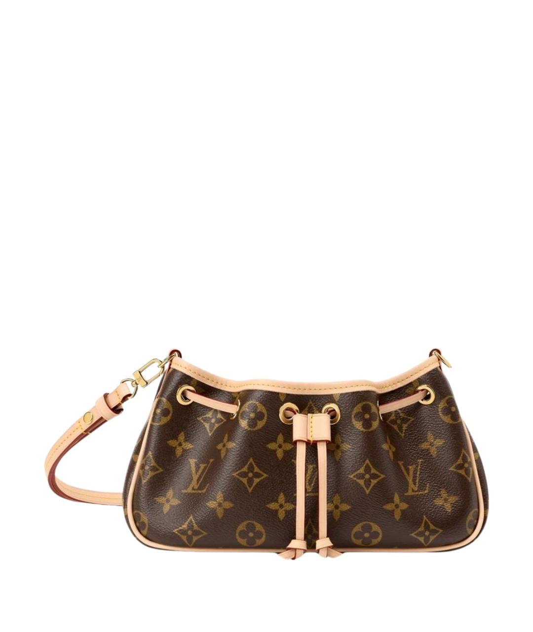 LOUIS VUITTON Коричневая сумка с короткими ручками из канвы, фото 1