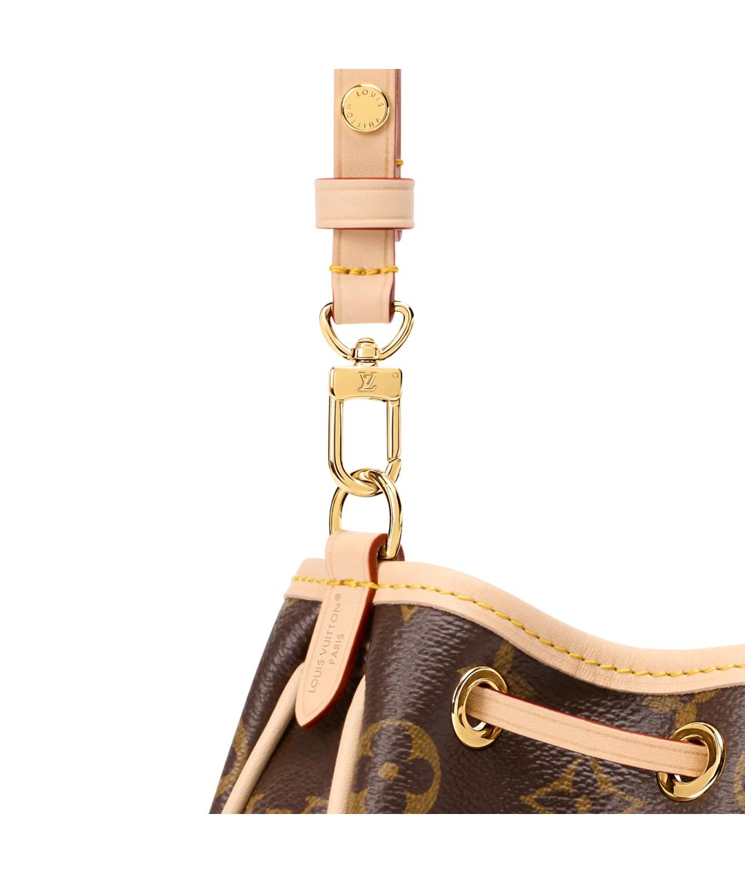 LOUIS VUITTON Коричневая сумка с короткими ручками из канвы, фото 5