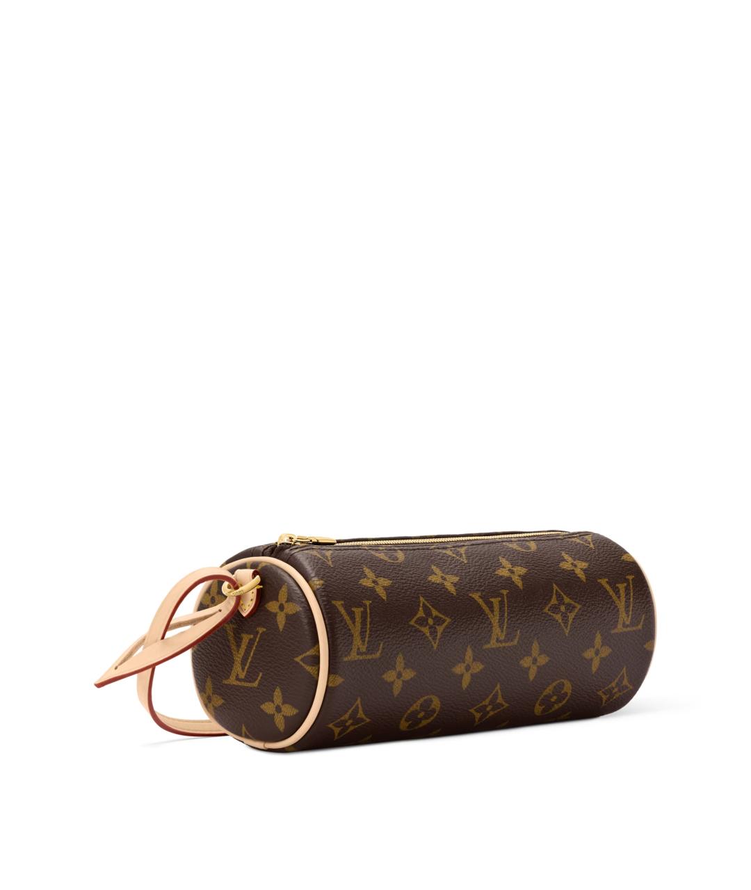 LOUIS VUITTON Коричневая сумка с короткими ручками из канвы, фото 2