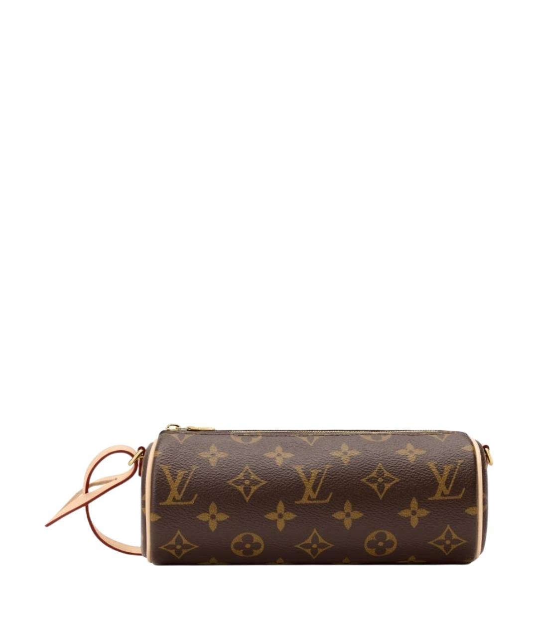 LOUIS VUITTON Коричневая сумка с короткими ручками из канвы, фото 1