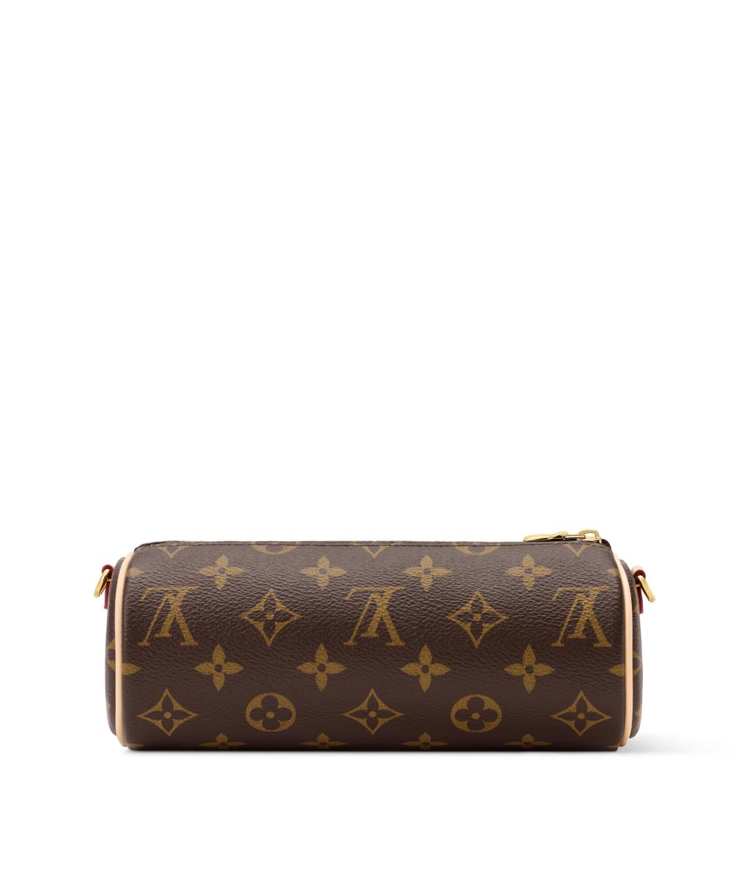 LOUIS VUITTON Коричневая сумка с короткими ручками из канвы, фото 3
