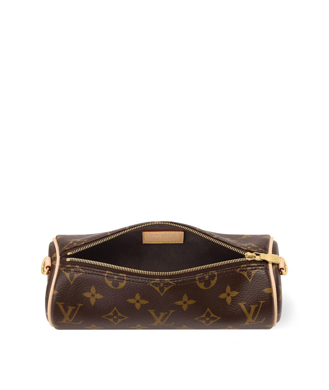LOUIS VUITTON Коричневая сумка с короткими ручками из канвы, фото 4