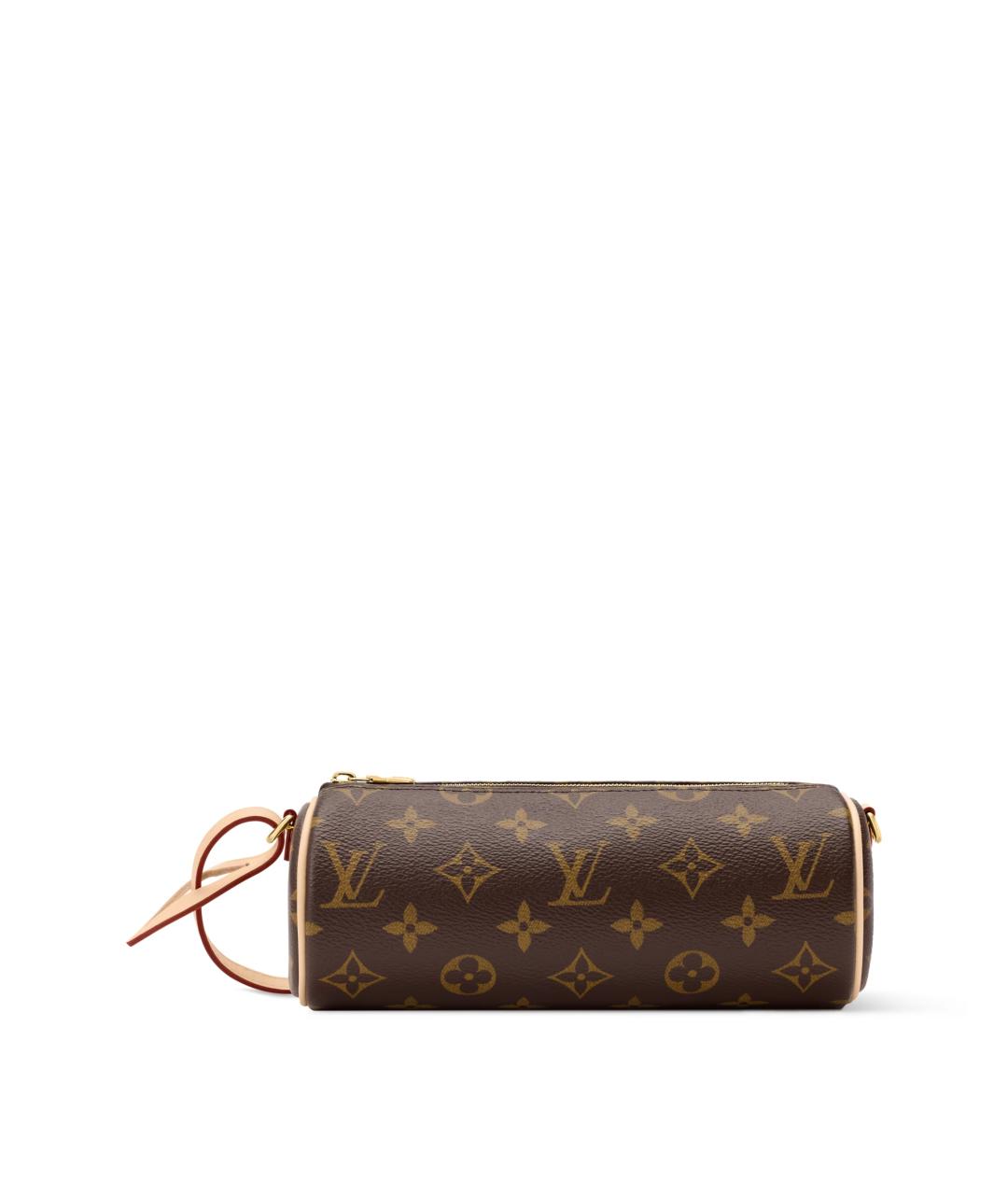 LOUIS VUITTON Коричневая сумка с короткими ручками из канвы, фото 7