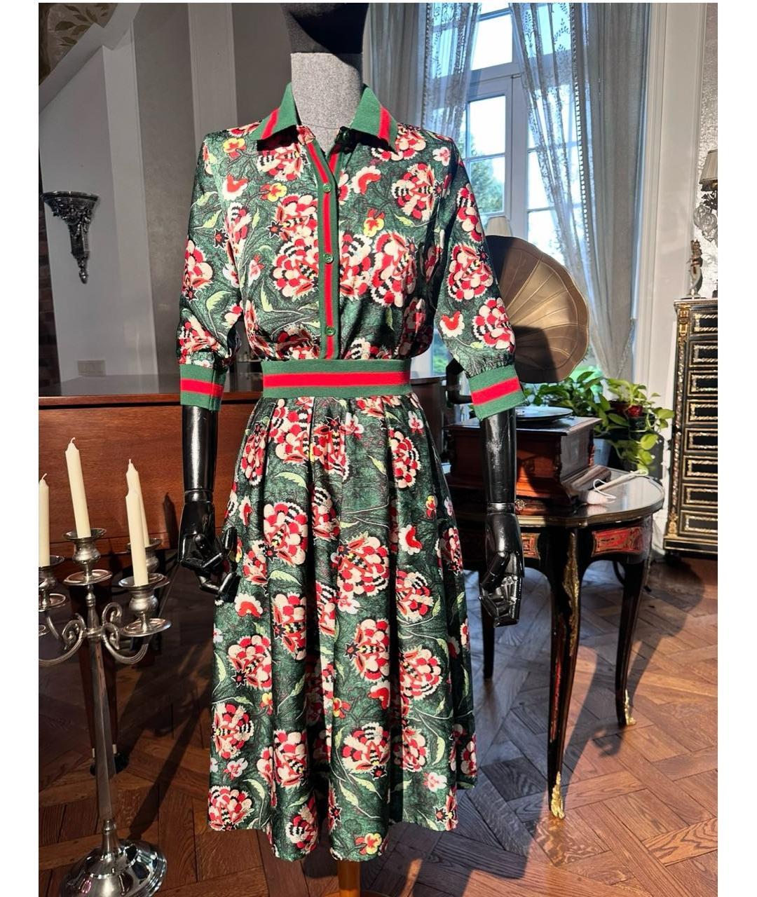 GUCCI Красный костюм с юбками, фото 5