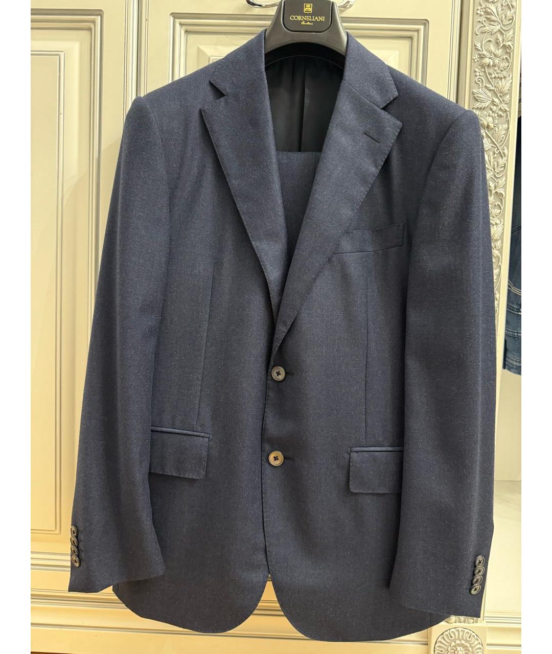 CORNELIANI Темно-синий классический костюм, фото 7