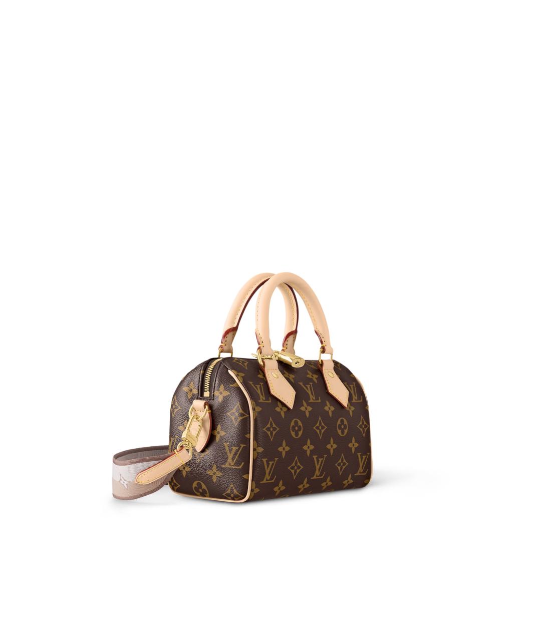 LOUIS VUITTON Коричневая сумка с короткими ручками из канвы, фото 2