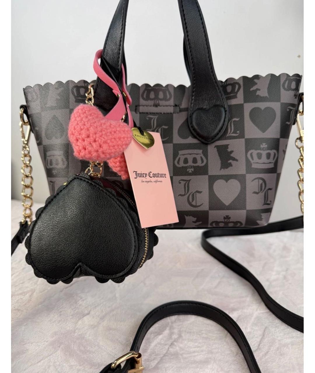 JUICY COUTURE Черная сумка тоут, фото 3