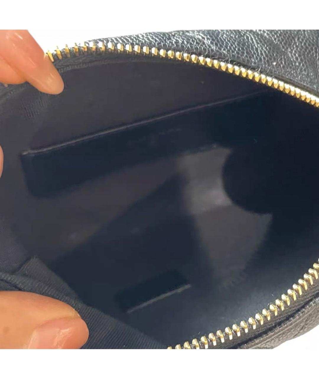 CHANEL Черная кожаная сумка с короткими ручками, фото 6