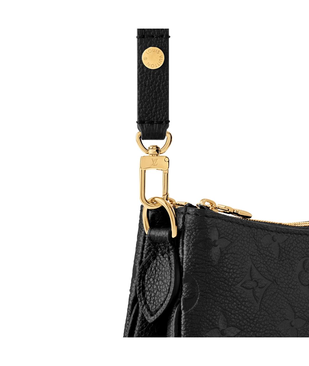 LOUIS VUITTON Черная сумка с короткими ручками из канвы, фото 2