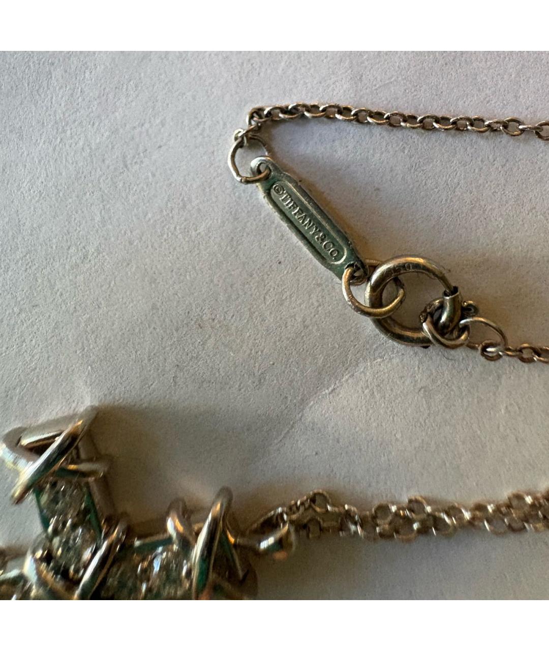 TIFFANY&CO Серебряное платиновое колье, фото 3