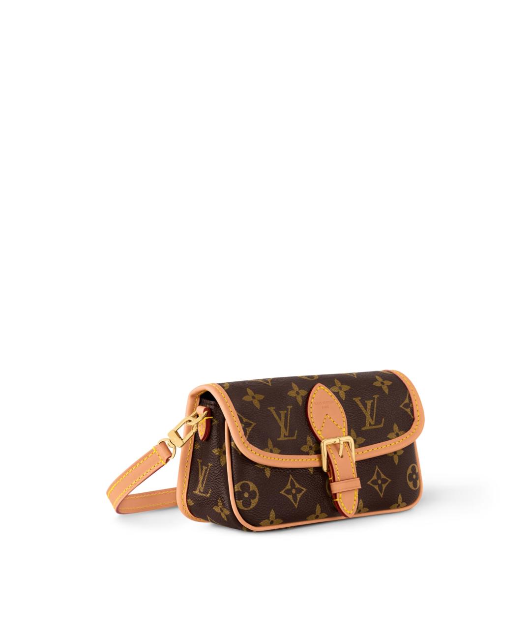 LOUIS VUITTON Коричневая сумка с короткими ручками из канвы, фото 2