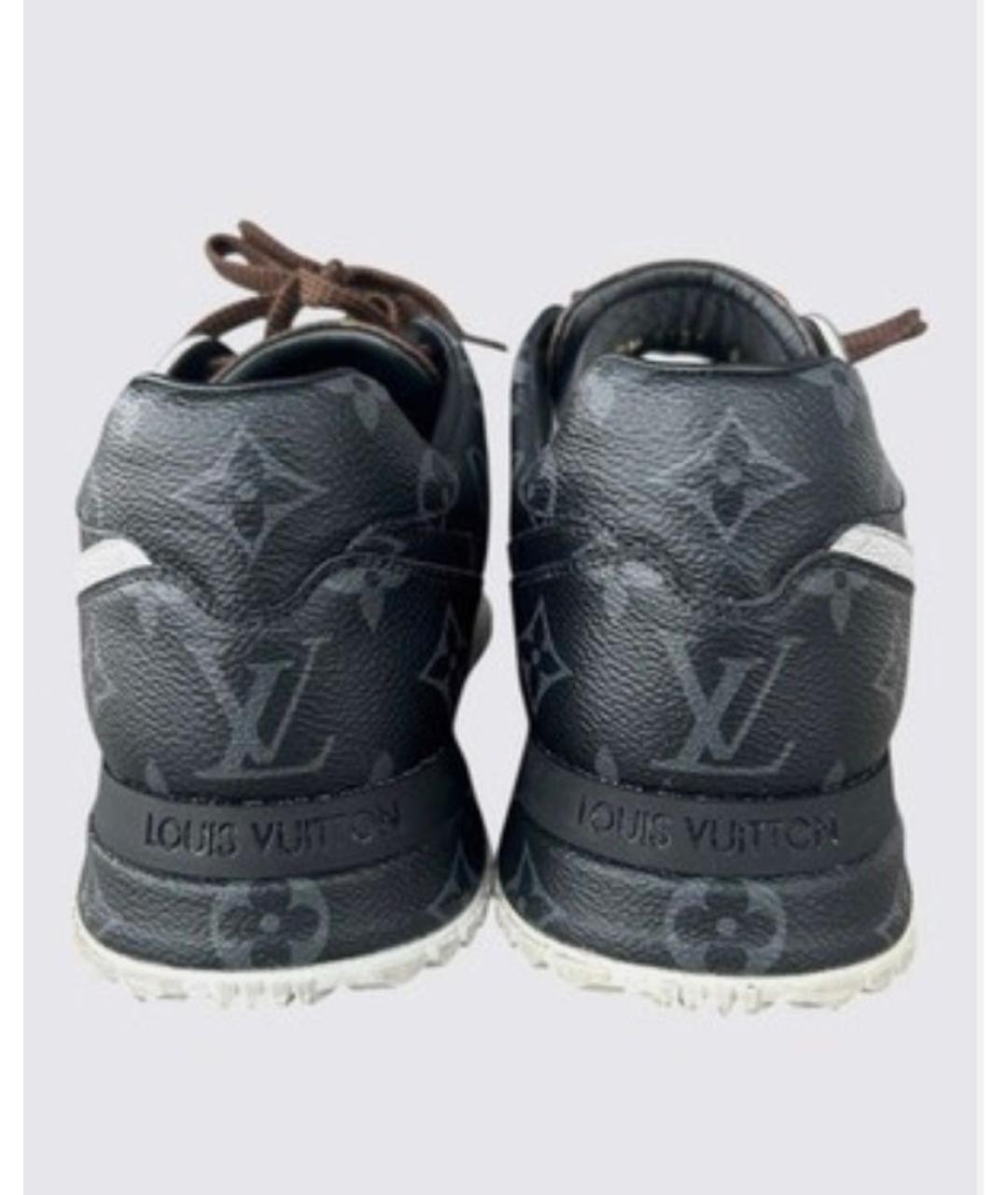 LOUIS VUITTON Коричневые кожаные низкие кроссовки / кеды, фото 4