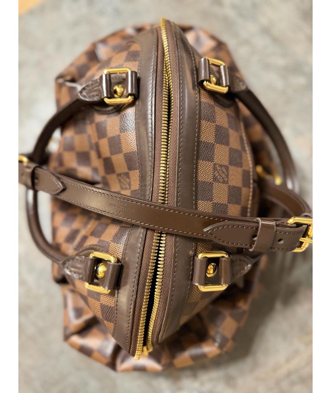 LOUIS VUITTON Коричневая сумка тоут из канвы, фото 2