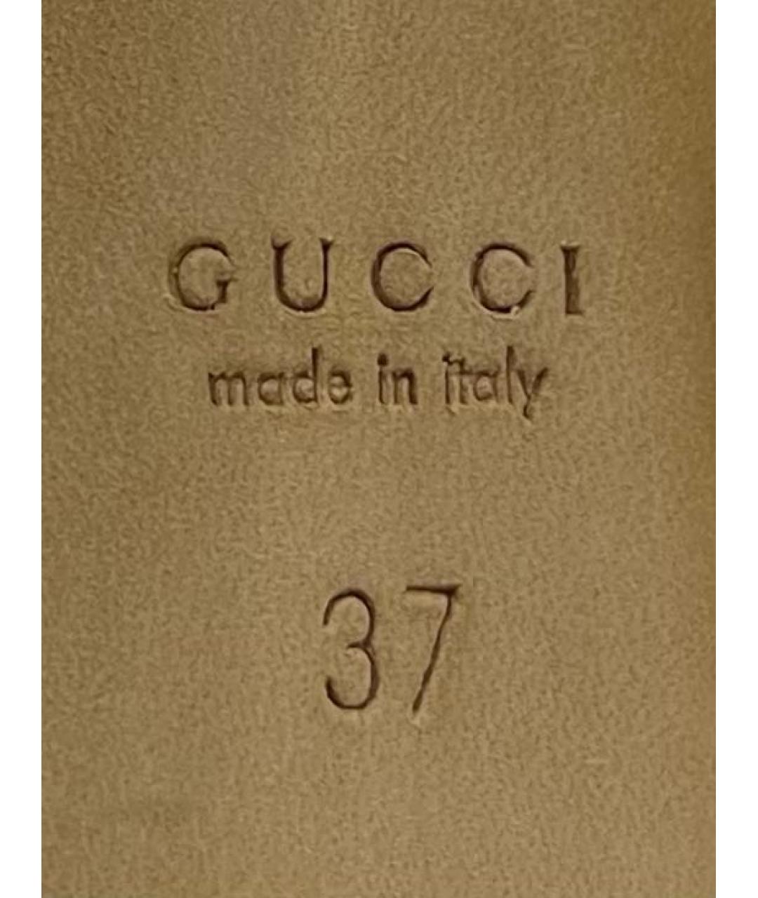 GUCCI Черные замшевые туфли, фото 8