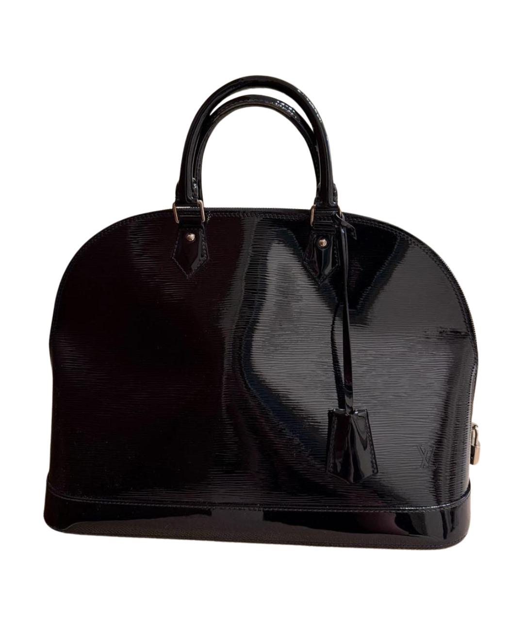 LOUIS VUITTON Черная сумка тоут из лакированной кожи, фото 1