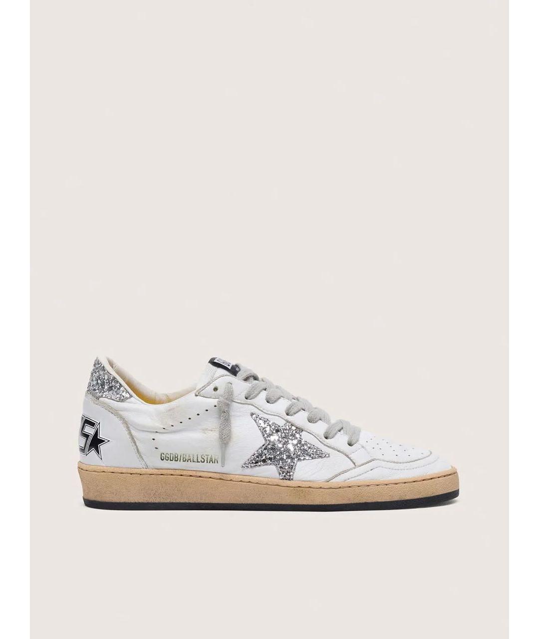 GOLDEN GOOSE Белые кожаные кеды, фото 5
