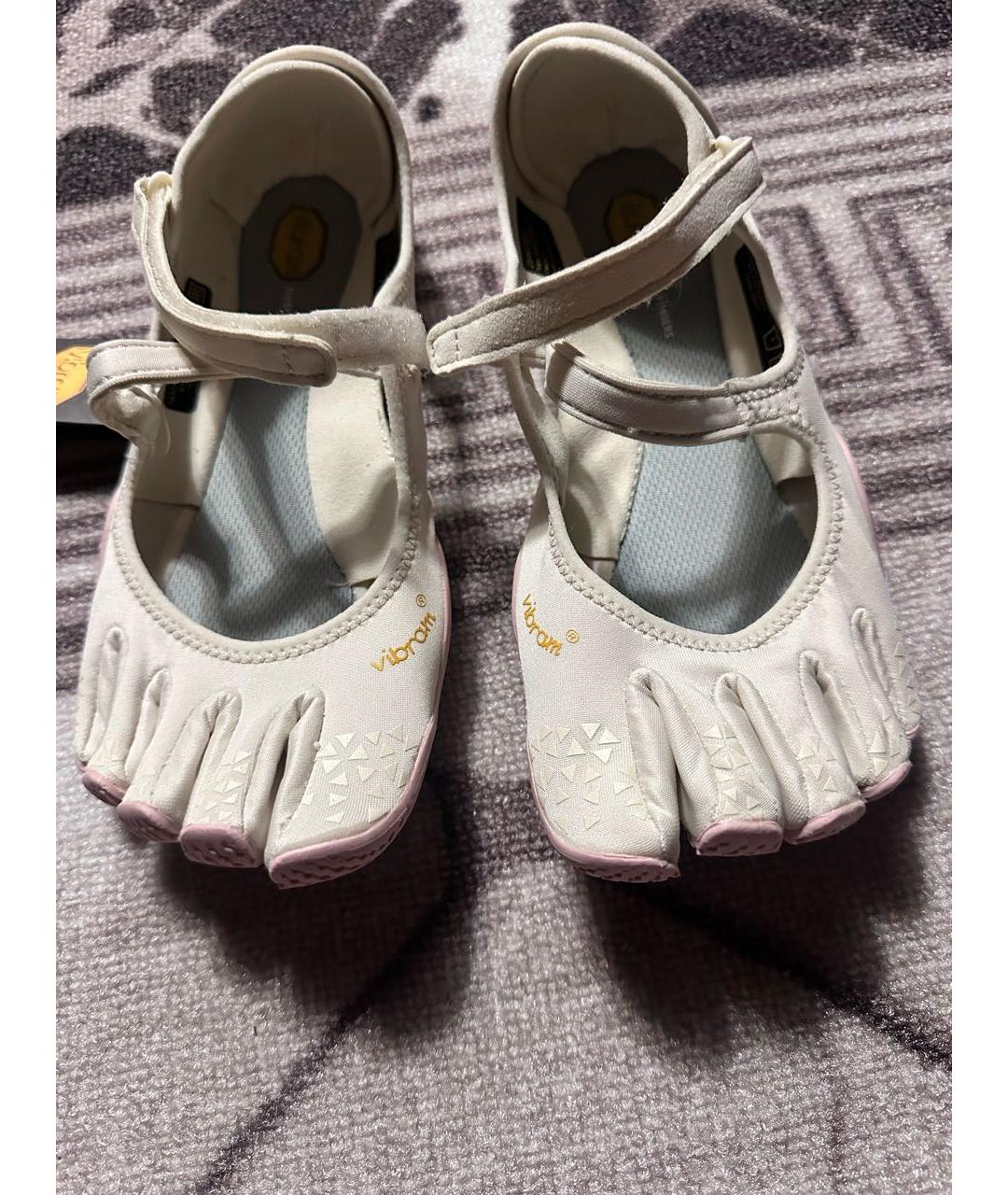VIBRAM Бежевые текстильные балетки, фото 2