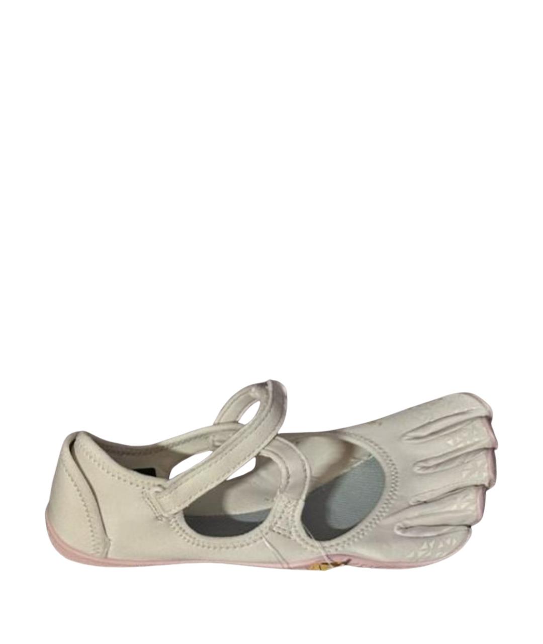 VIBRAM Бежевые текстильные балетки, фото 1