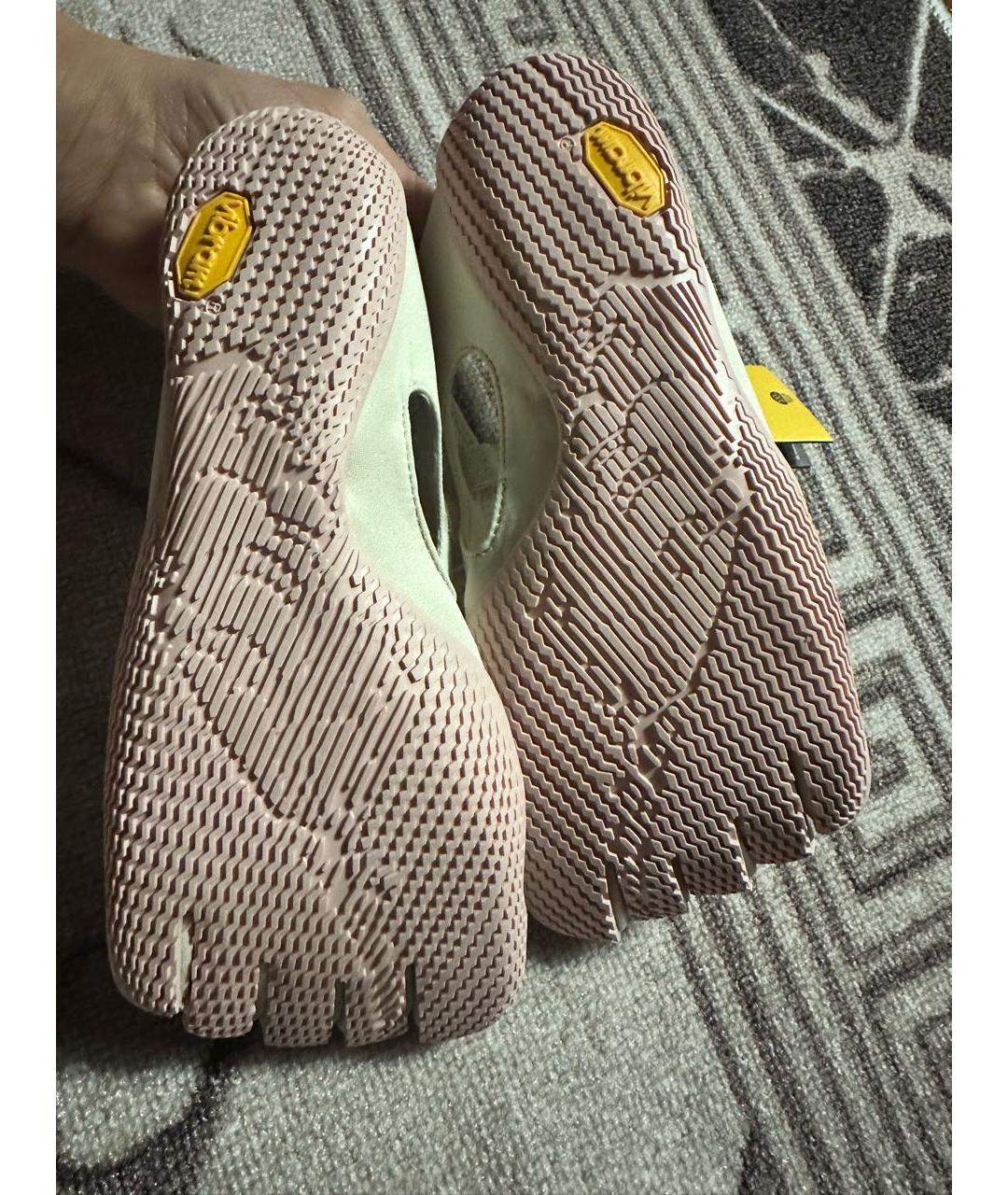 VIBRAM Бежевые текстильные балетки, фото 4
