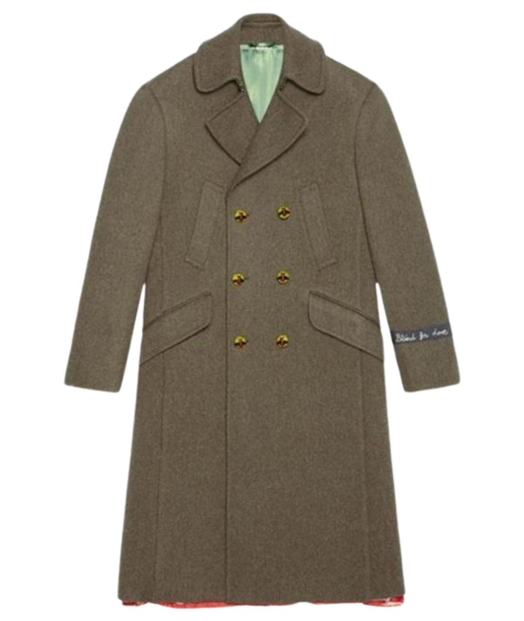 GUCCI Коричневое пальто, фото 1