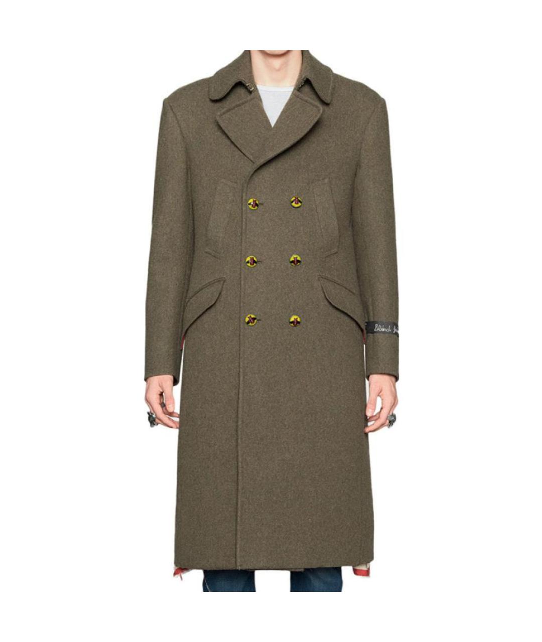 GUCCI Коричневое пальто, фото 3