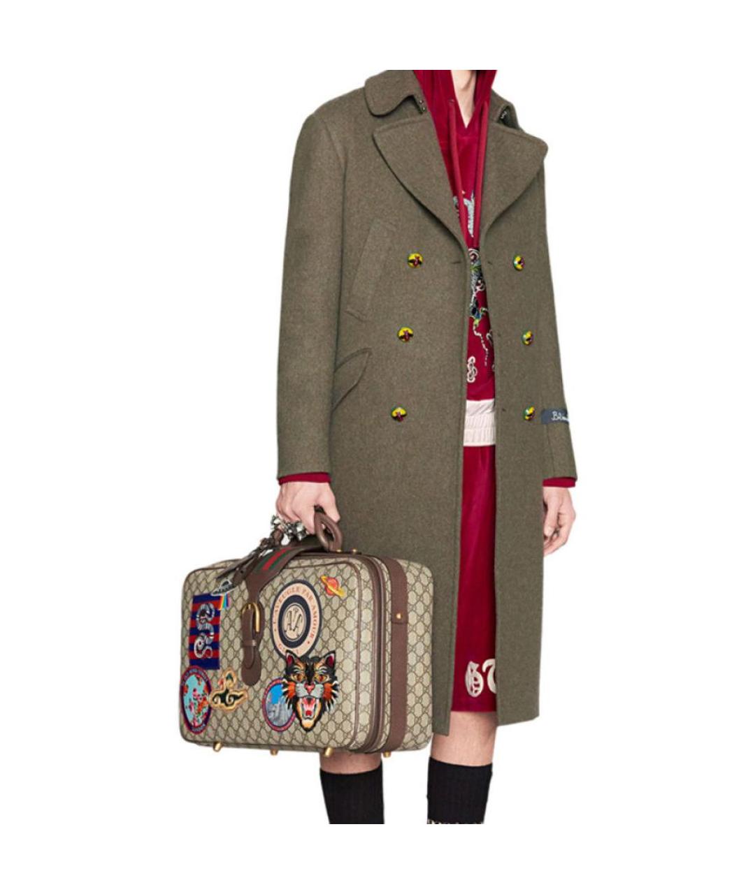 GUCCI Коричневое пальто, фото 5