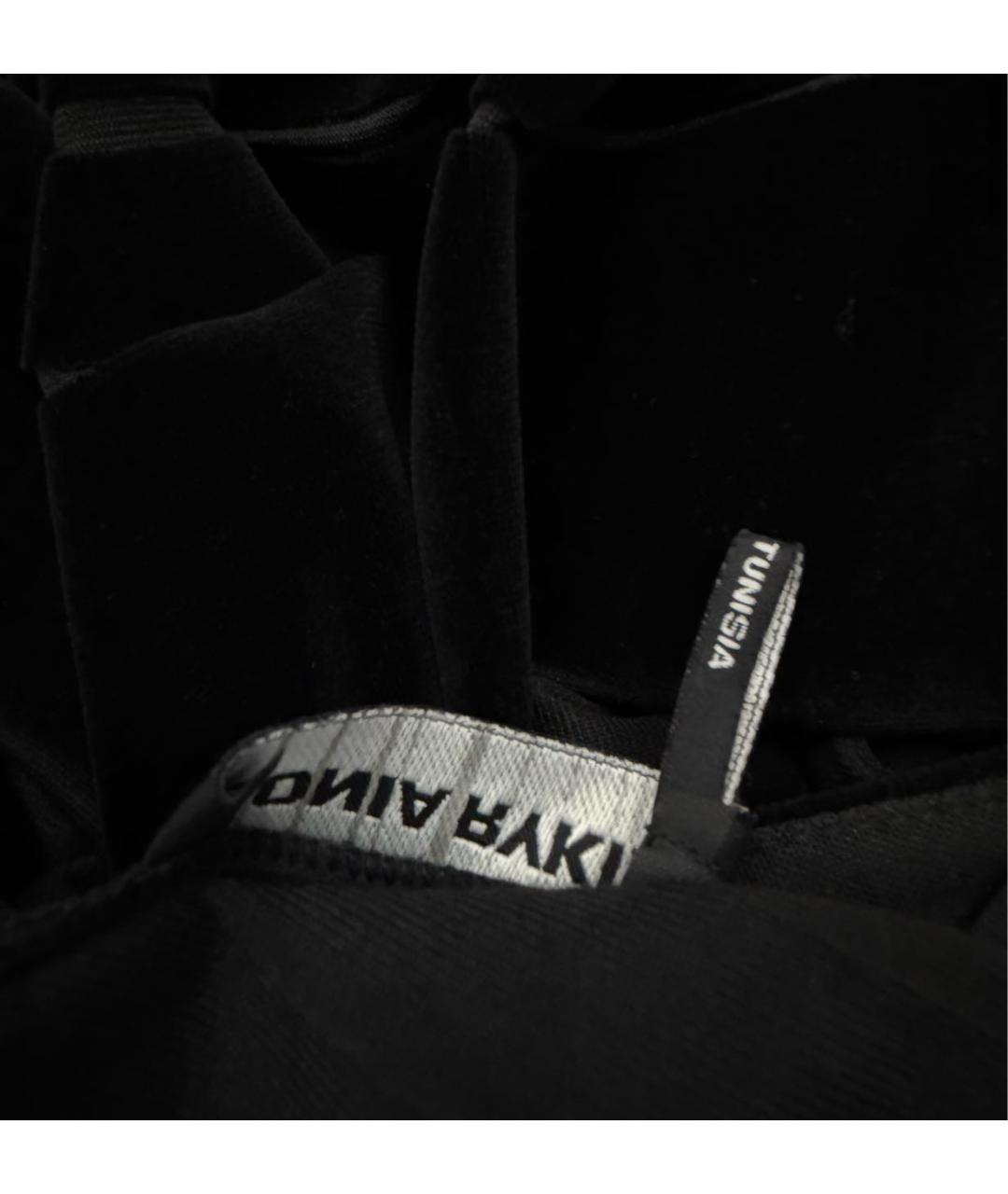 SONIA RYKIEL Черное хлопковое повседневное платье, фото 7