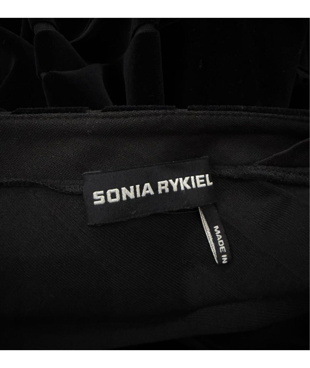 SONIA RYKIEL Черное хлопковое повседневное платье, фото 3