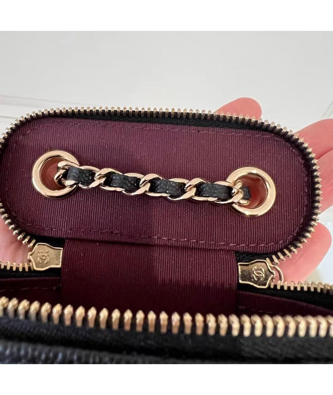 CHANEL Черная кожаная сумка через плечо, фото 4