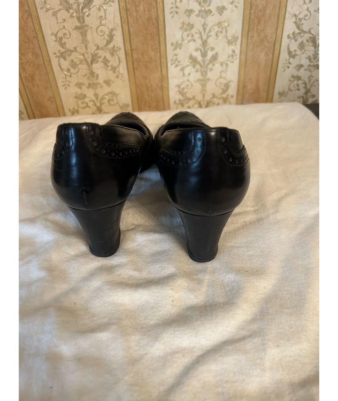 BALLY Черные кожаные туфли, фото 4