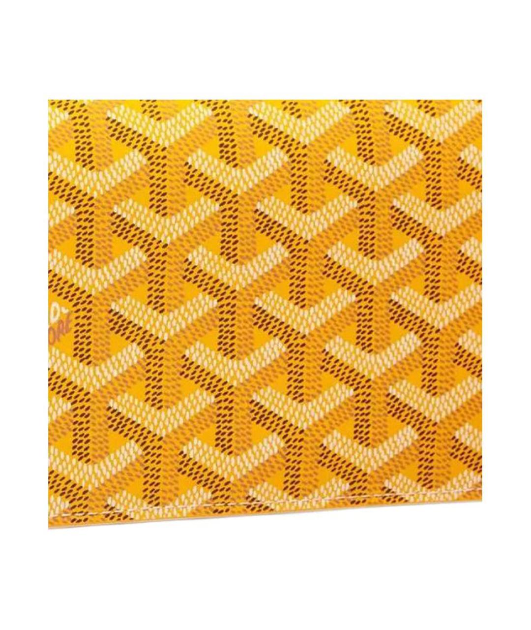 GOYARD Желтый кошелек, фото 4