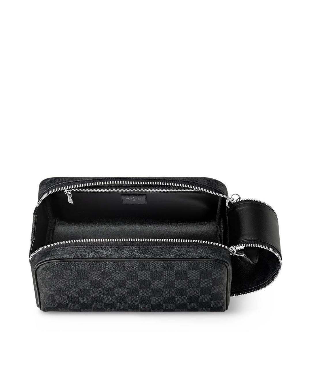 LOUIS VUITTON Серая косметичка из канвы, фото 3