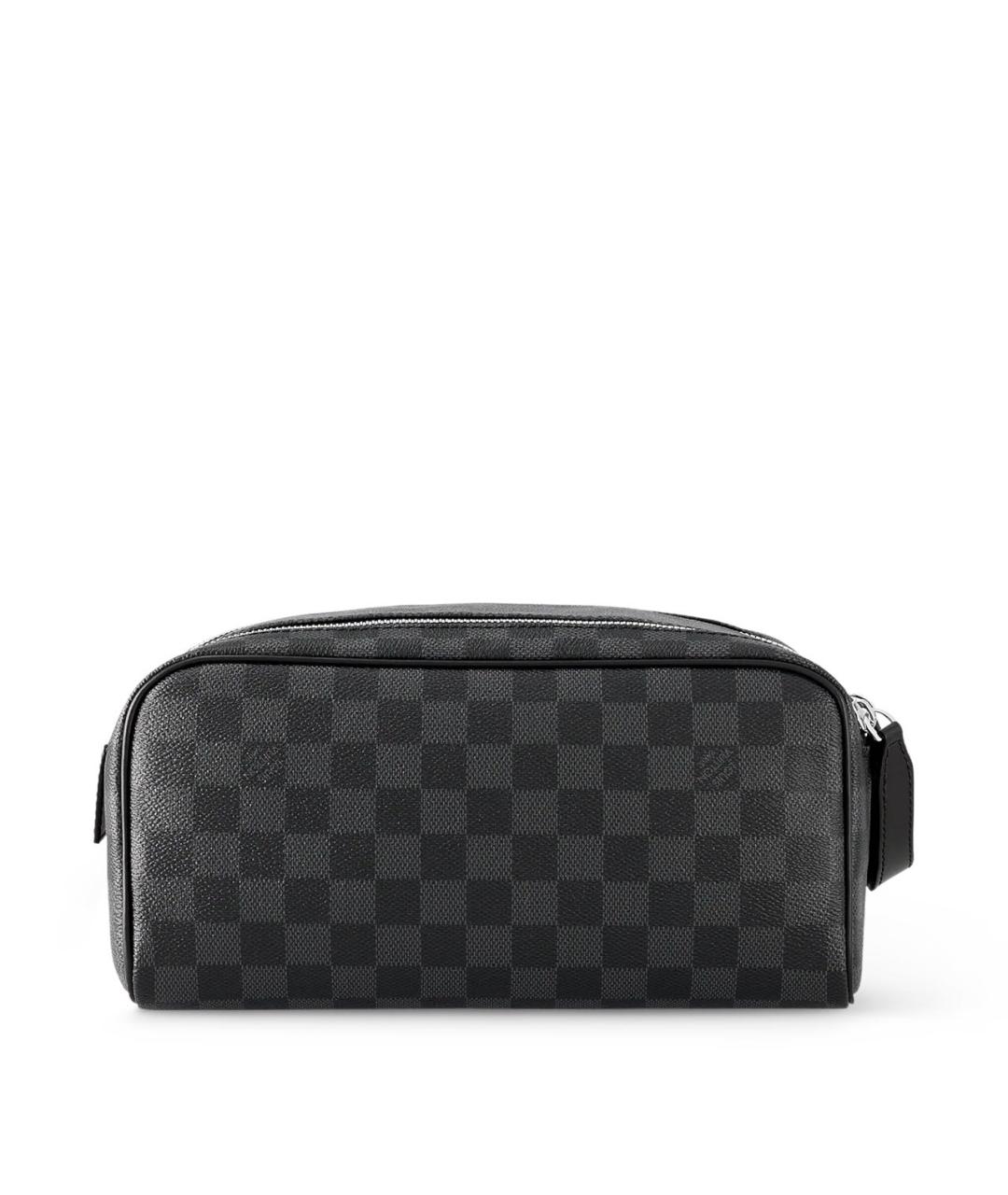 LOUIS VUITTON Серая косметичка из канвы, фото 4