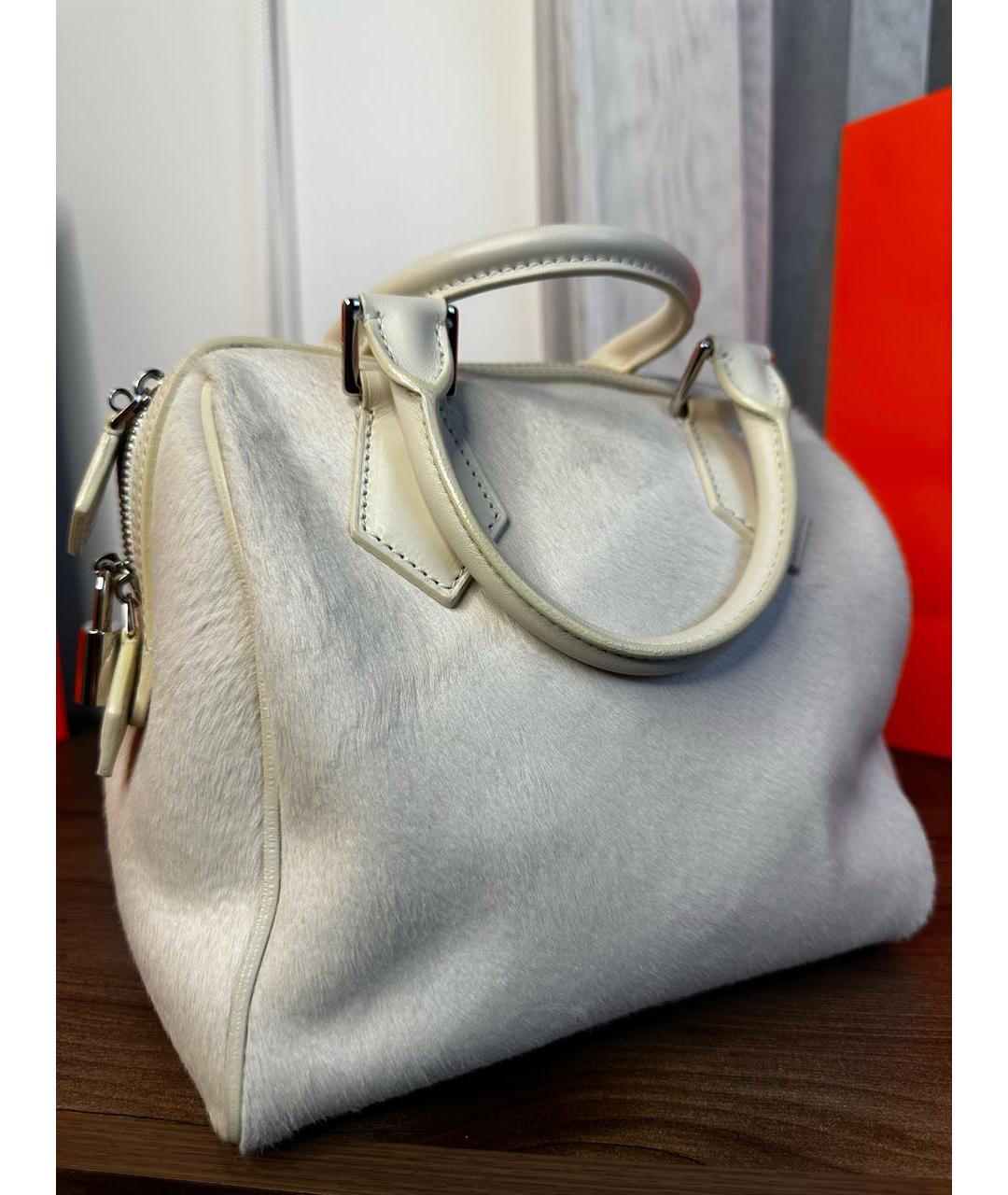LOUIS VUITTON Бежевая шерстяная сумка с короткими ручками, фото 4