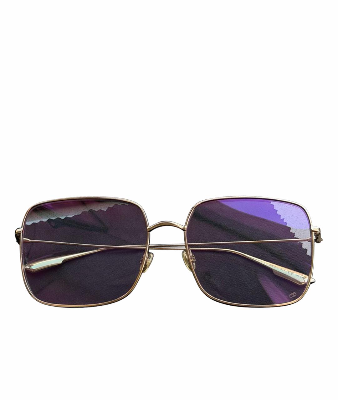 CHRISTIAN DIOR Розовые металлические солнцезащитные очки, фото 1