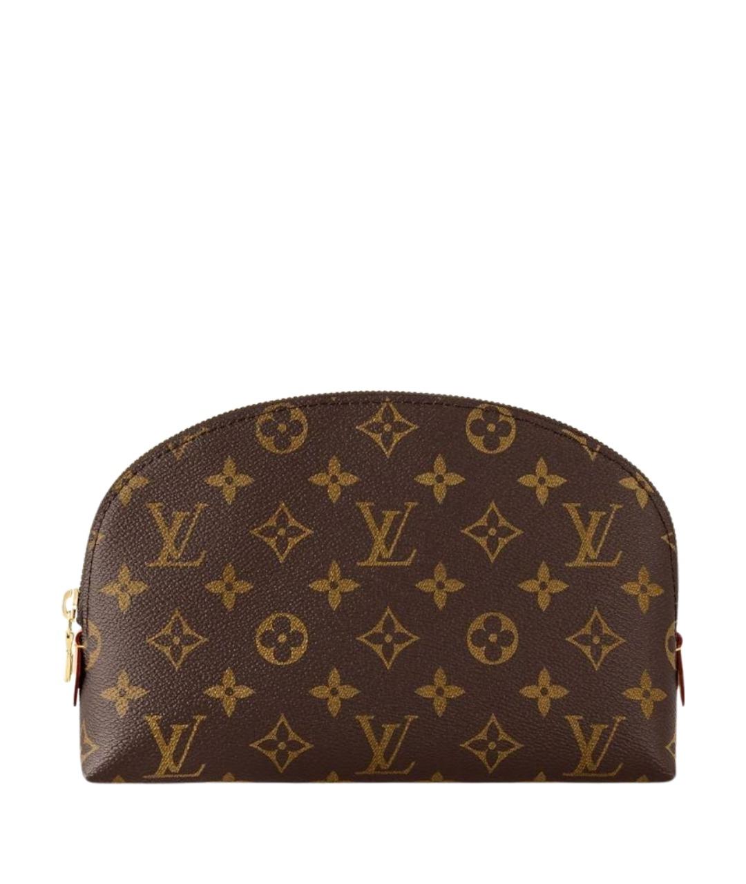 LOUIS VUITTON Коричневая косметичка из канвы, фото 1